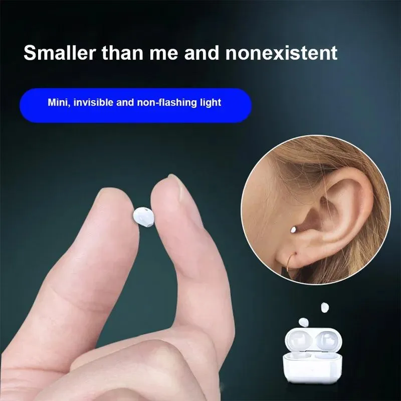 Hörlurar trådlöst lnvisible Bluetooth -hörlurar mini semiinear öronsnäckor tws hörlurar brusreducering sport headset typ c med mic