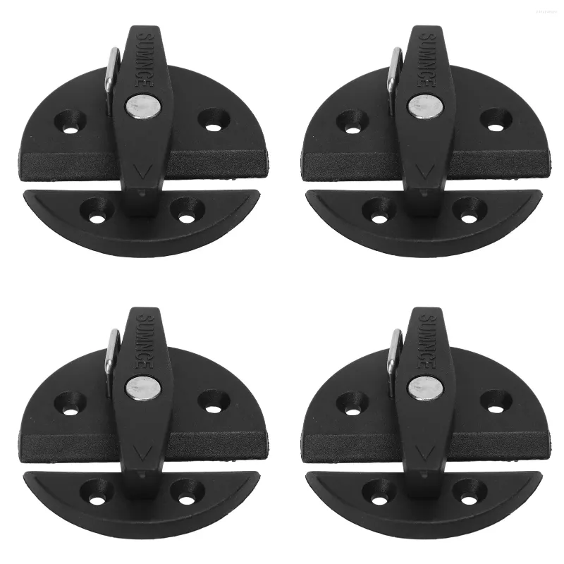 All Terrain Wheels Marine Cabinet Twist Turn Button Lock Verstärktes Nylon 4 Sätze Einfache Installation Leicht Schwarz Für Yacht RV