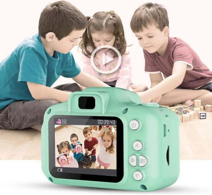 X2 Crianças Mini Câmera Crianças Brinquedos Educativos Monitor para Presentes de Bebê Presente de Aniversário Câmeras Digitais 1080P Projeção Vídeo Shooting6746734