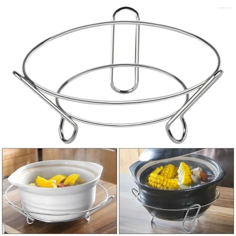 Kitchen Storage Stable Pot Rack Protect Desktop Anti Scalding Triangle Insulation Stainless Steel Heat Home