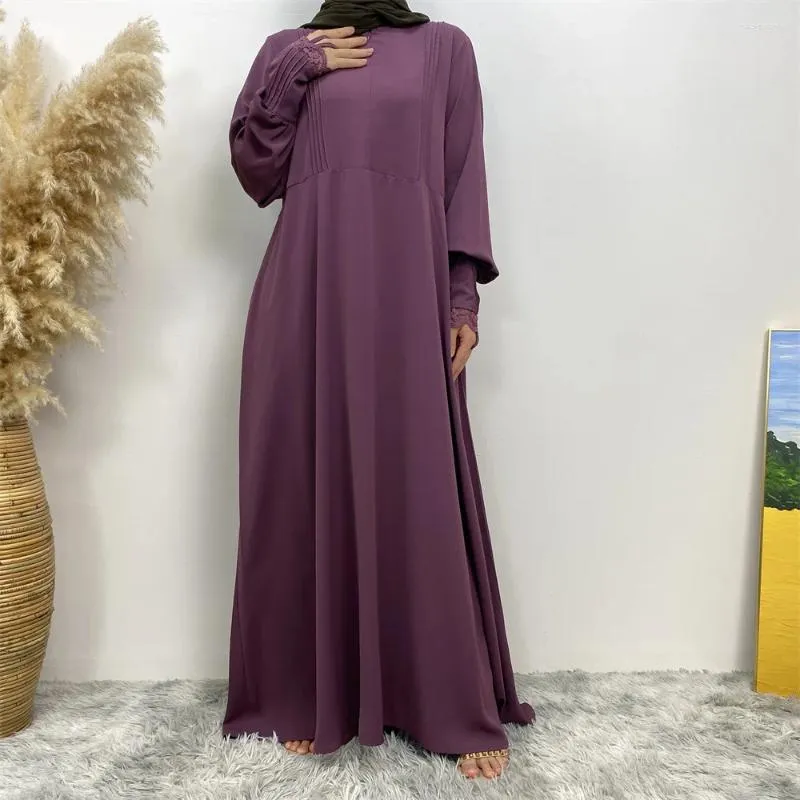 Etniska kläder abaya dubai elegant hijab klänning kalkon kaftan islam för kvinnor arab maxi ramadan vestidos blygsam mantel front blixtlåsare