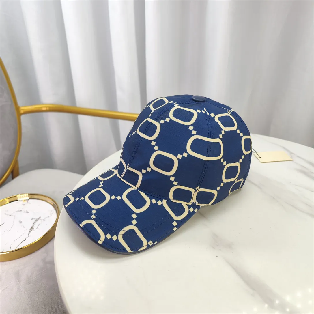 Casquette de baseball pour hommes et femmes, mode pour luxe, snapback, casquette de golf, casquette de soleil classique, lettre brodée, toile bleue d'été, chapeau de camion de haute qualité