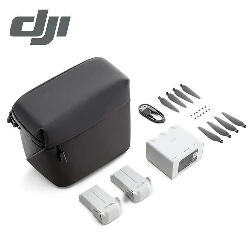 Tillbehör DJI Mini 3 Pro Fly More Kit för DJI Mini 3 Pro Två intelligenta flygbatterier Twoway laddningsnav Original i lager