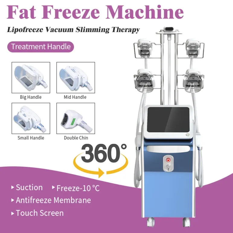 Machine multifonctionnelle de congélation des graisses Cryo, appareil amincissant, Mini CryoVacuum, traitement pour l'élimination du Double menton