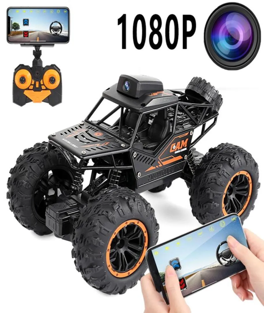 Electric RC Car Radio controlled car APP Remote control Wifi Camera HD RC 4WD Buggy SUV 1 18 Rc s Electric toys for boys Climbing 1217714