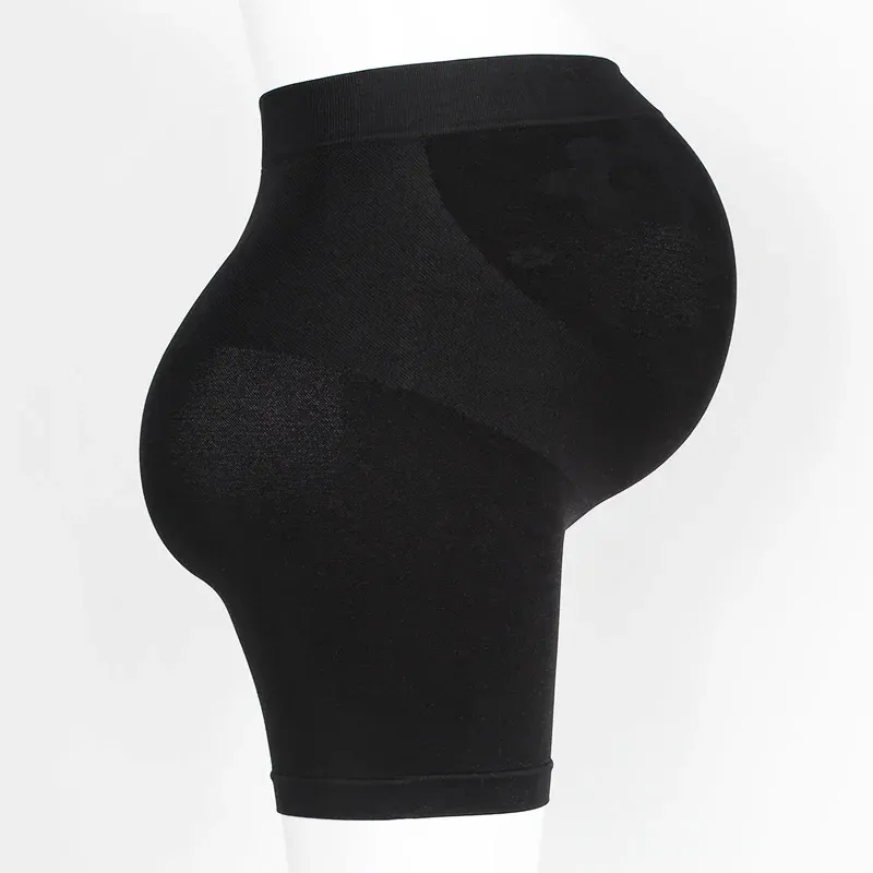 Cintura alta leggings para grávidas shapewear sob o vestido suporte calcinha gravidez coxa shaper curto leggings para gravidez