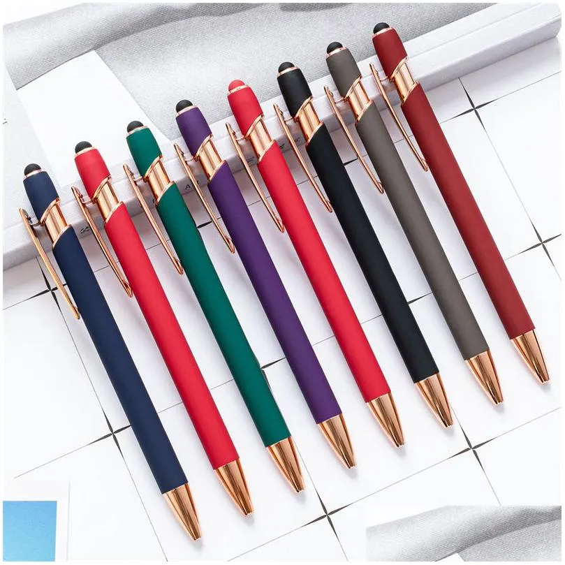 Gel Pens Wholesale Ballpoint Pens Touch Sn Stylus Pen For Writing Stationery Office School Student Gift Drop Delivery Office School Bu Dhmut