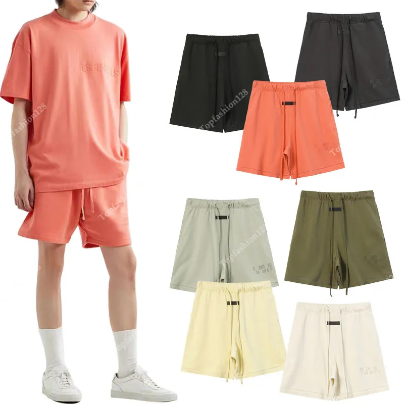 Cotton Frühlings- und Sommer -Dünnsektion American High Street Tide Freizeit fünf Shorts Lose Sports Elastic Hosen Straight Sports Sweat Hosen