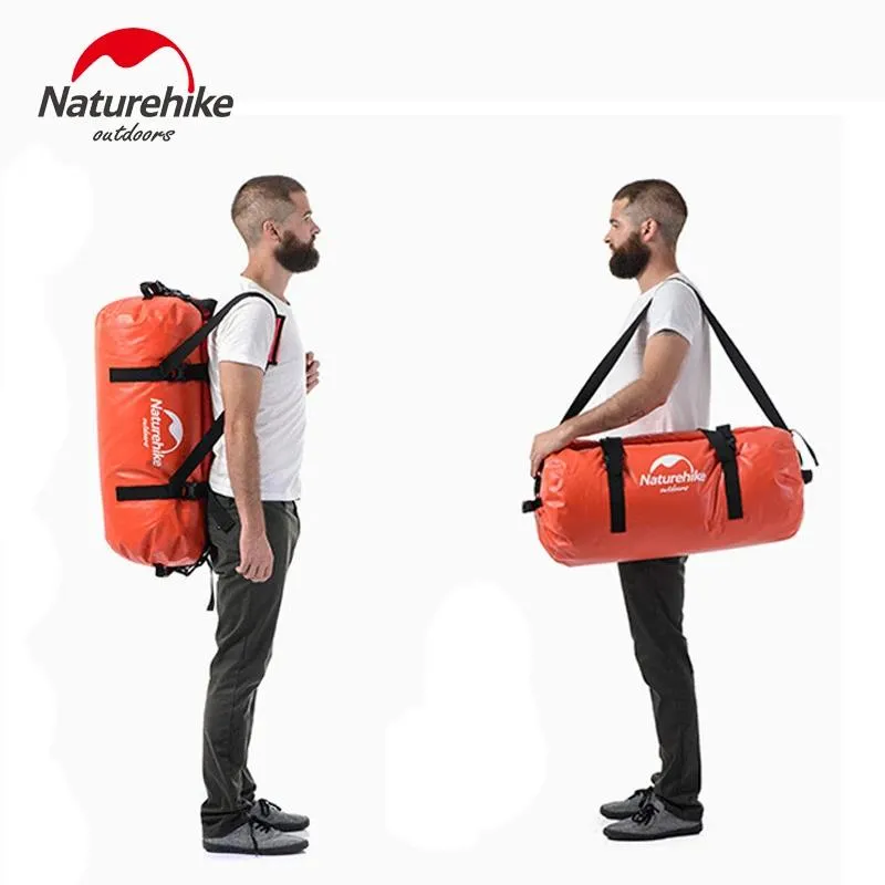 Väskor NatureHike Waterproof 20000mm Swimming Kayaking Dry Bag Duffel Bag Sport Lage Shoulder Bag med dubbla axelremmar