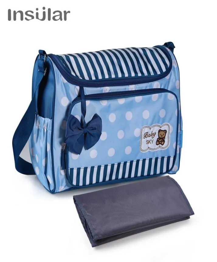 Bow Knot 만화 곰 기저귀 기저귀를위한 패션 다기능 기저귀 가방 대형 Desinger Maternity Bag9000940