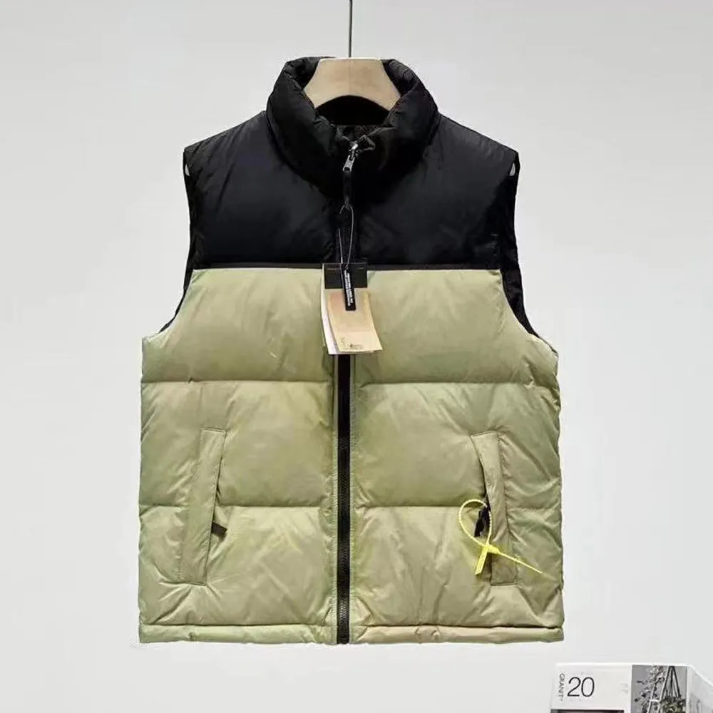 Mode gilet herrar väst kappa högkvalitativ designer ner västjacka parkas kappa vattentätt för män ärmlösa jackor zippe fjäder material lösa downs casuret