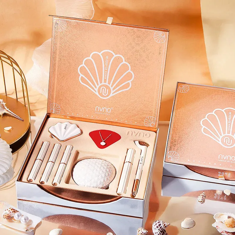 Boîte mystère ensemble De maquillage Kit De Maquillaje professionnel complet cadeau 8 pièces cosmétique noël saint valentin 240113
