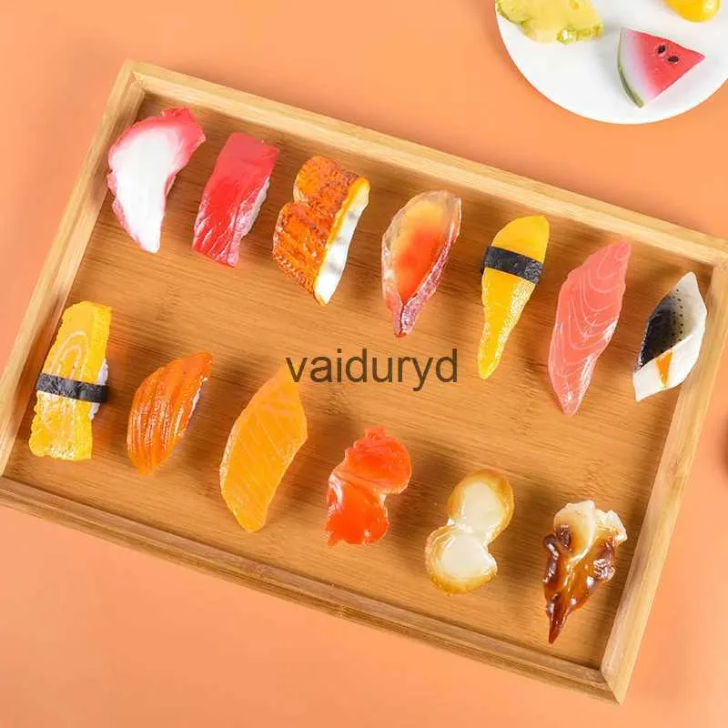 Kylmagneter 3d tredimensionell silation mat sushi kylskåp magneter klistermärken kök roligt silation sushi modell rekvisita magnet kylskåp