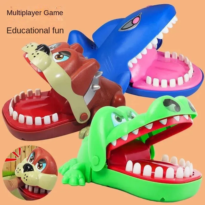 Зубы кусают пальцы, розыгрыш, игра «Акула и мышь», декомпрессионная игрушка, детская 240113