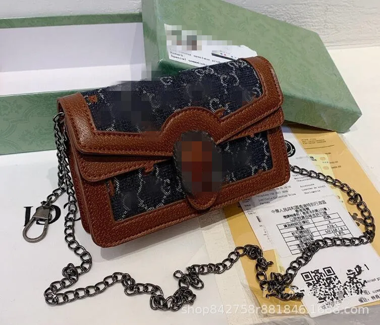 2024 Designer Handbag with Chain Crossbody Women Shoulder Bags Classic Tote Clutch Wallets Genuine Leather Purses Vintage Messenger Bag Cover Messenger