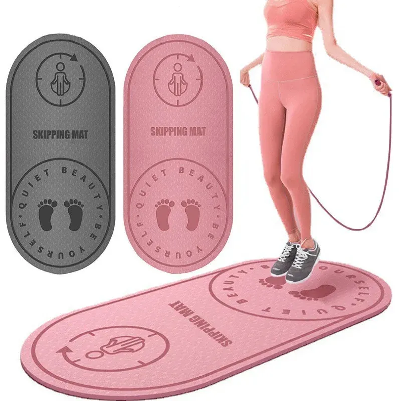 Antinoise Jump Rope Mat Tpe Nonslip Exercise Yoga Home Gym Shock