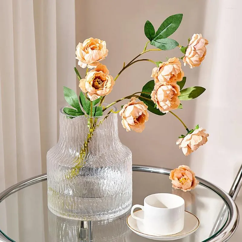 Вазы, креативная прозрачная стеклянная ваза, скандинавское украшение для дома, гостиной, цветочный горшок, кашпо для цветов, декоративные современные