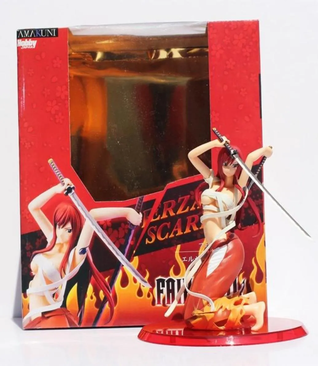 Fairy Tail Erza Toy Figure PVC Figure Scarlet Cast Off Version figura T2006037946972