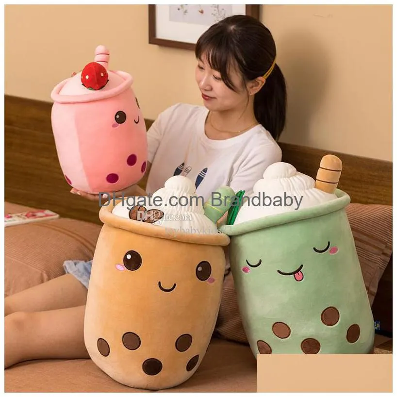 カスタムPELUCHE GRANDE HY WY CREATION FRUIT MILK TEA CARTOON PILLOW SLOE PEARL CUPSスタッフおもちゃクリスマスドロップデリバリーDHNWE