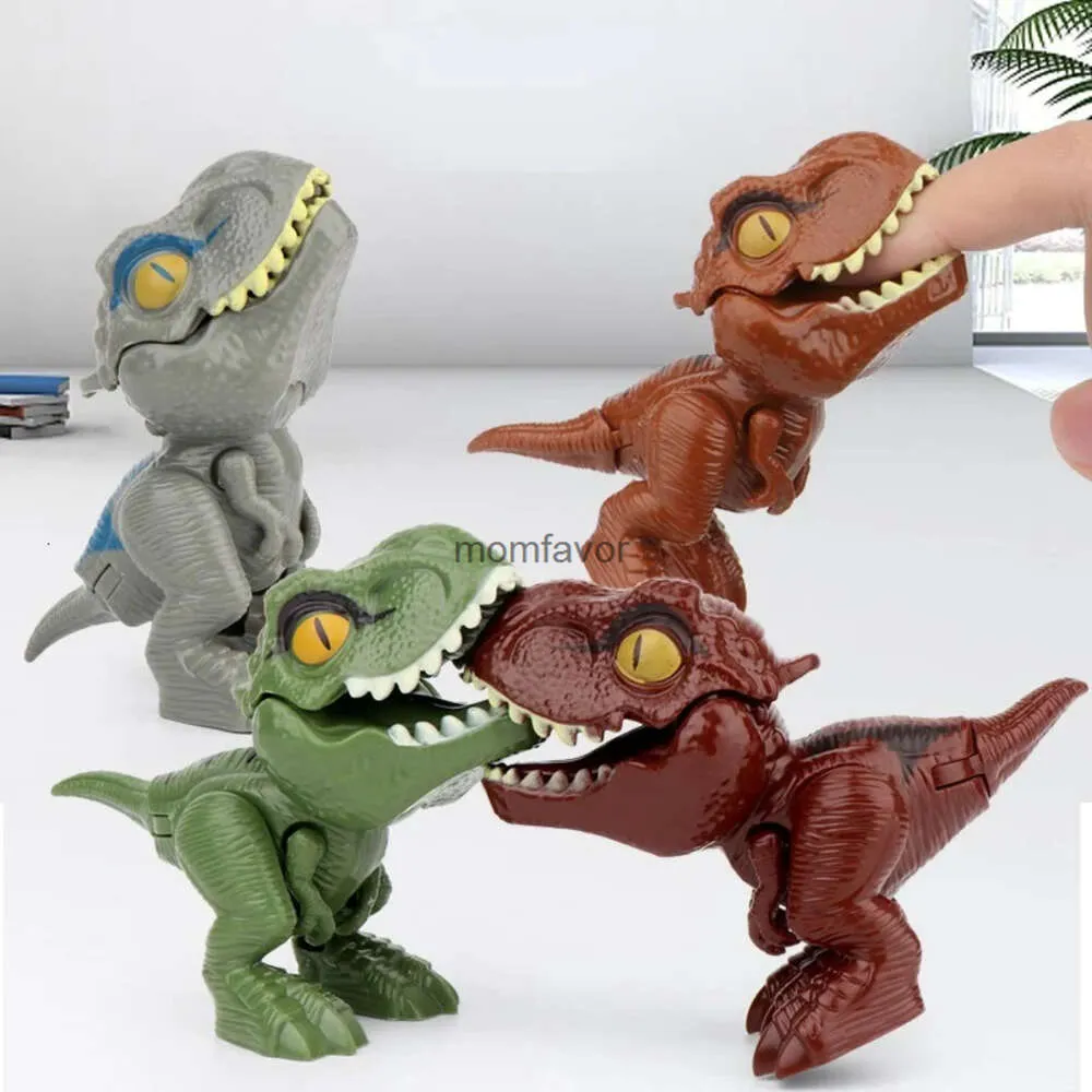 Nuova scatola cieca Dinosauri che si mordono le dita Giunti mobili Simulazione delle dimensioni dell'uovo Modello di dinosauro Giocattoli Giocattoli educativi per bambini