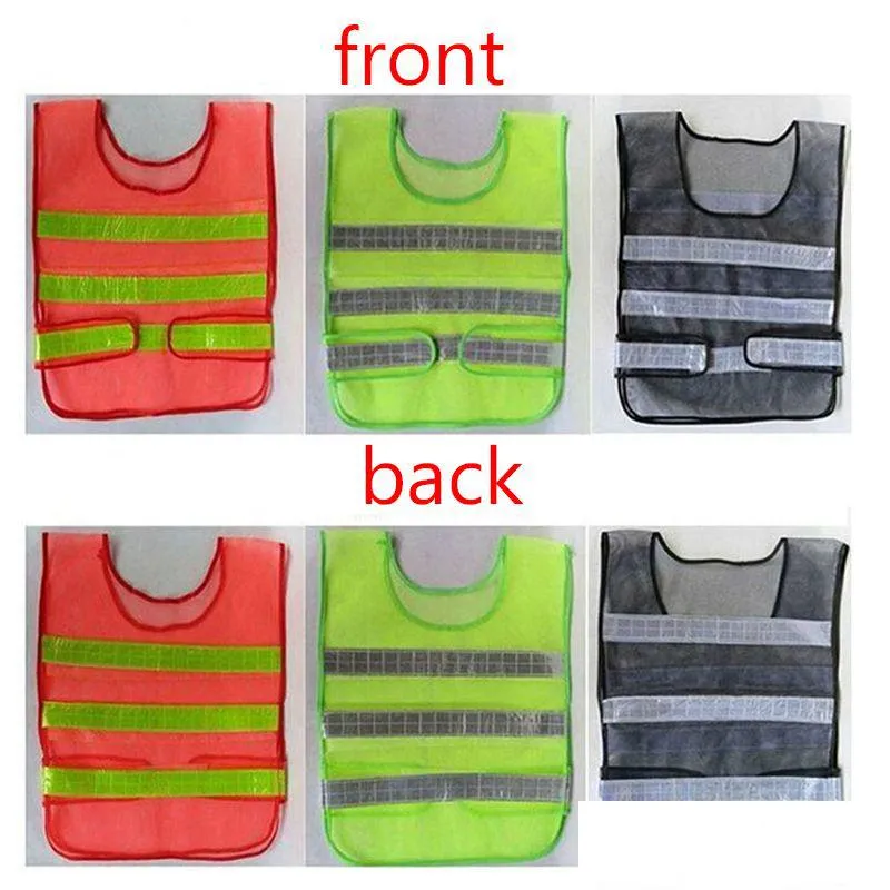 Fourniture de sécurité réfléchissante en gros gilet réfléchissant vêtements de sécurité gilets à grille creuse avertissement haute visibilité travail de construction Traf Dhmsi