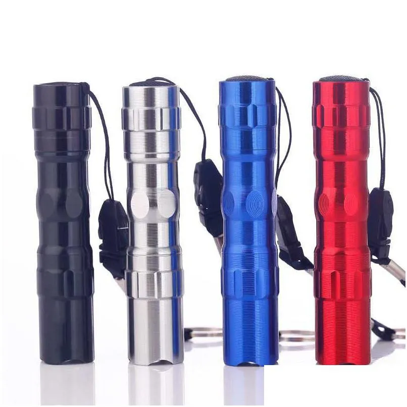 Préparation aux situations d'urgence Vente en gros Mini lampe de poche LED 3W Lampe de voyage à lumière blanche Porte-clés Lampes de poche en alliage d'aluminium Torches Drop Deliv Dhkpy