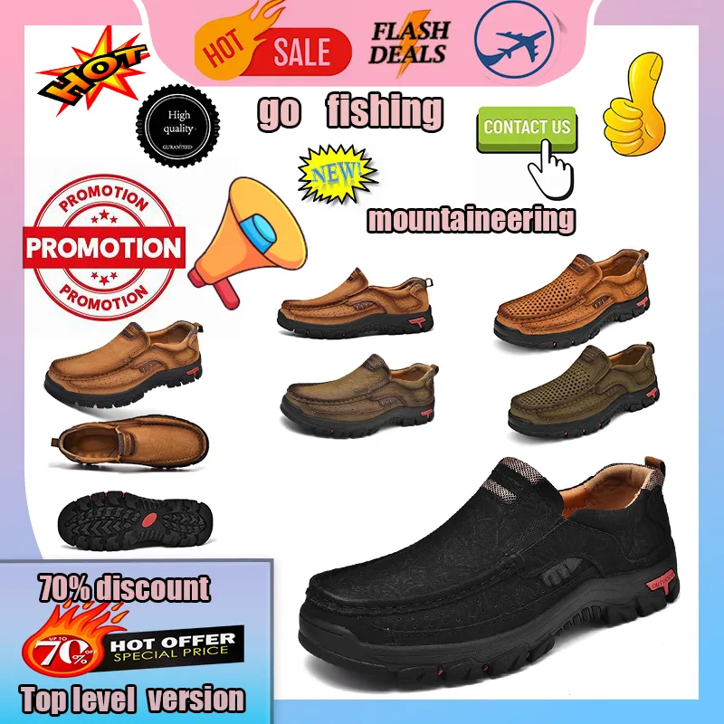 Designer Casual Leather shoes for men genuine leather oversized loafers casual Anti slip wear-resistant Deodorization Training sneakers size 38-48