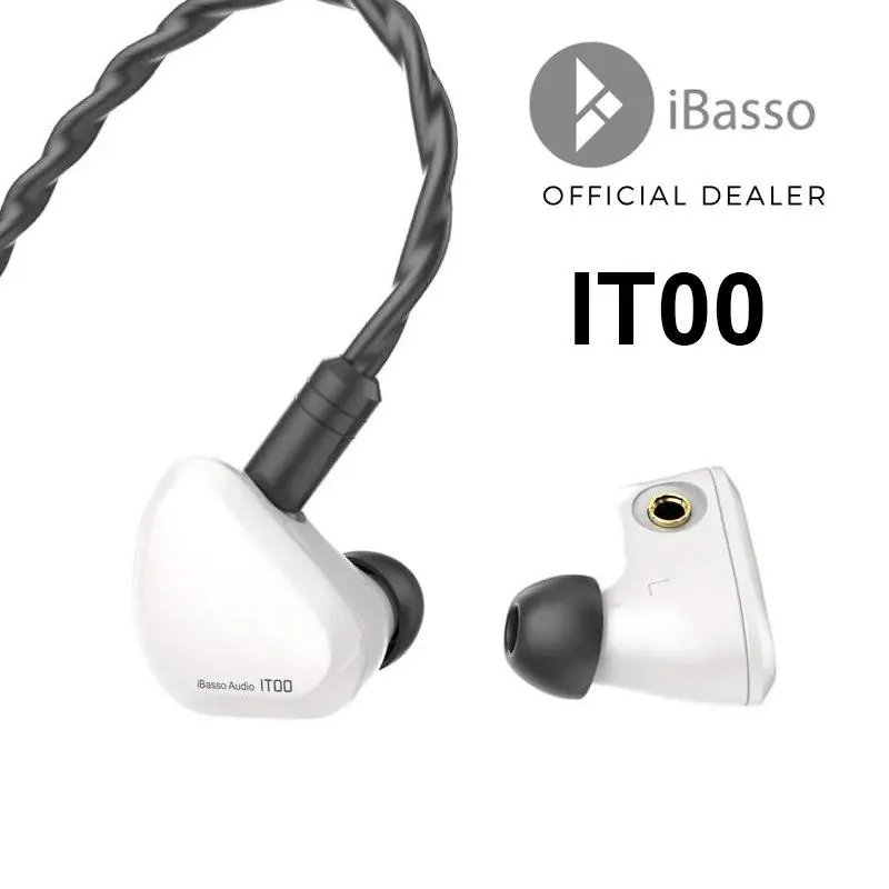 Accesorios IBasso IT00 Auriculares fiebre inear doble cámara bobina móvil grafeno 3,5 mm Enchufe Auriculares Monitor dinámico 2 pines 0,78 mm vs xiaomi kz