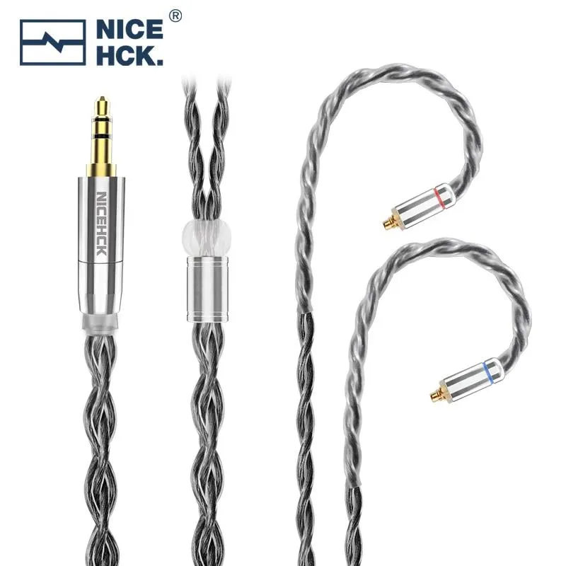Аксессуары NiceHCK BlackJelly кабель графен гибридный 7N OCC провод для обновления наушников 3,5/2,5/4,4 мм MMCX/2Pin/QDC для Lofty Topguy NX7 MK3 DQ6