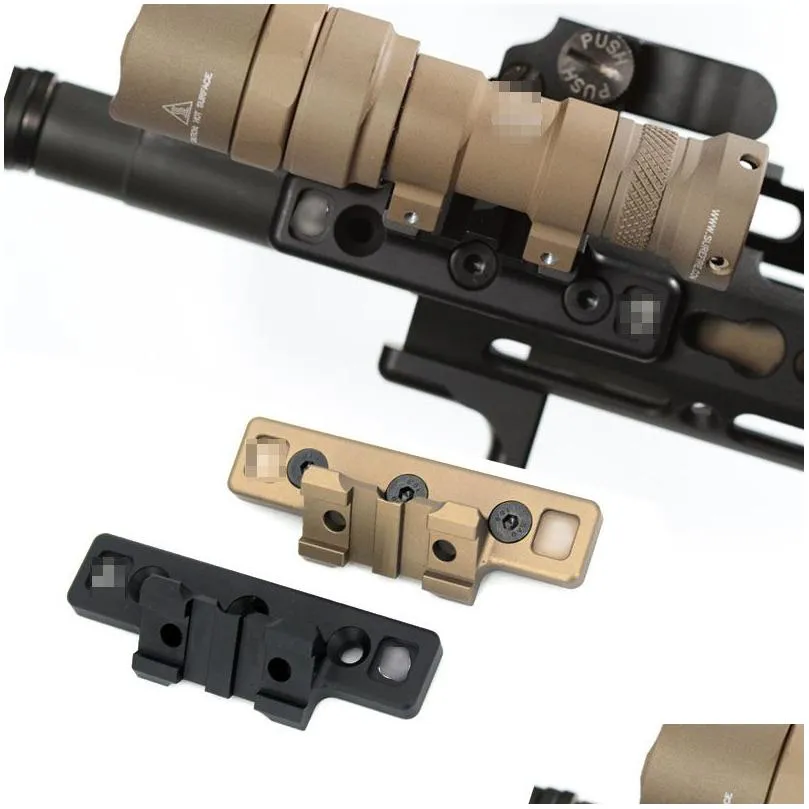 Thorntail keymod m-lok m61913オフセットアダプティブライトマウントSurefire M300 M600スカウトドロップ配信を受け入れるように設計