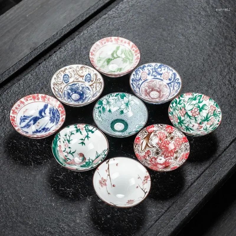 Zestawy herbaciarni ceramiczna herbata do herbaty kubek ręcznie malowana porcelanowa chińska kość picia Chiny