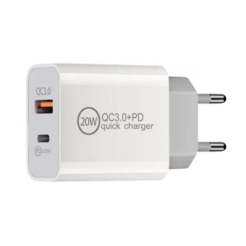 20W USB C Szybki ładunek UE/US/UK ładowarka na iPhone 15 14 Plus 11 12 13 Pro Max Mini X XS XR USB C do iOS Szybki kabel ładujący bez pudełka US Eu UK Adapter komórek