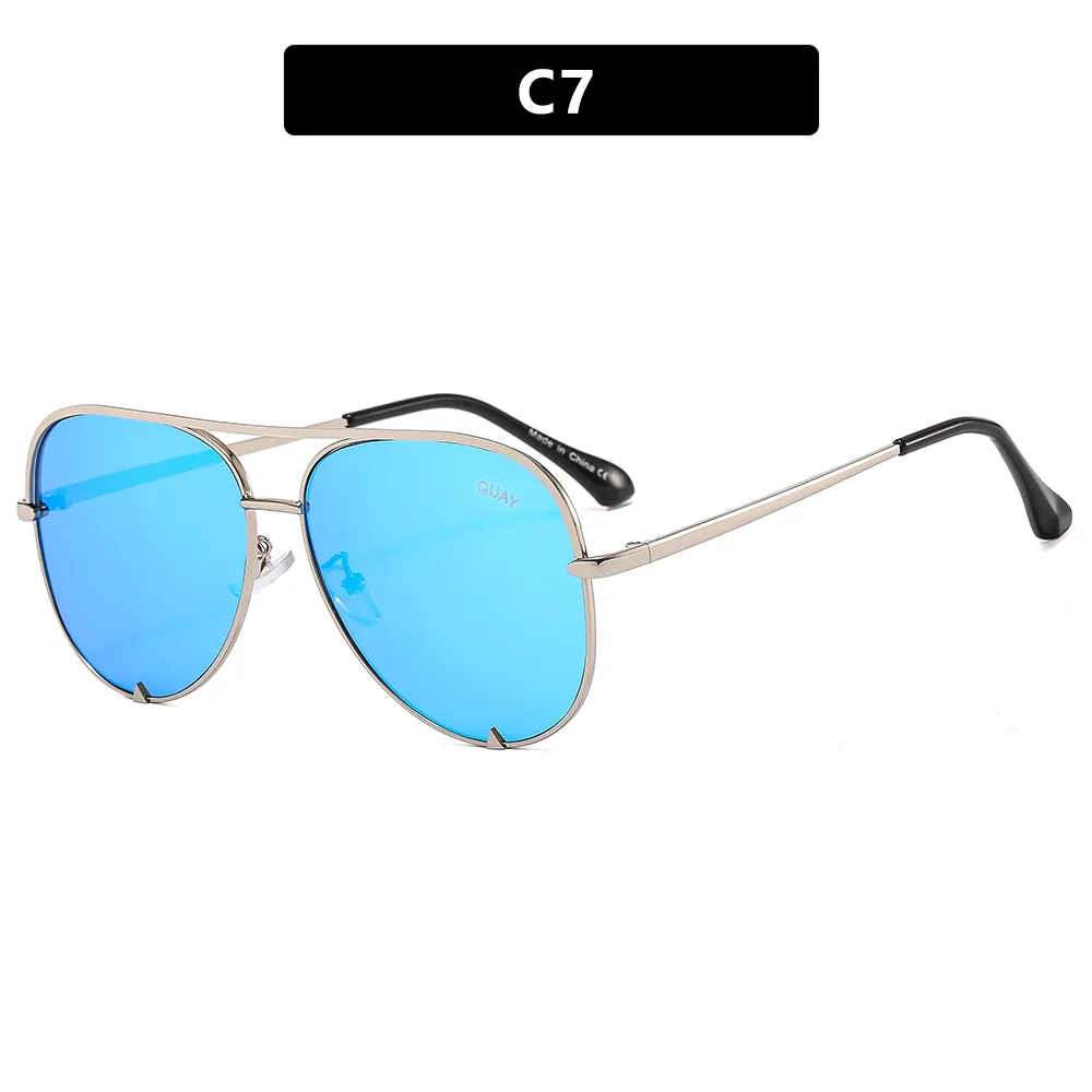 Designer Sunglasses Quay Blue Mirrored Sunglasses Quay