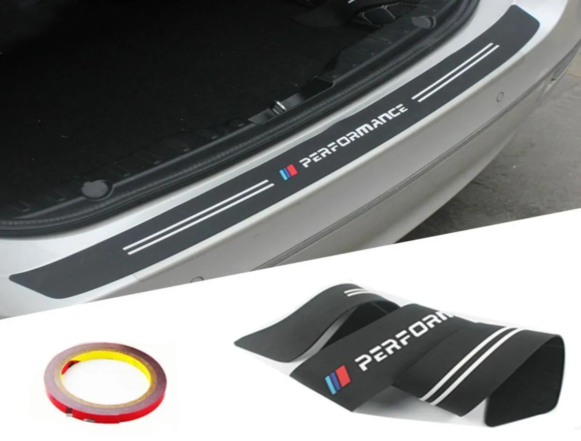 Nuovo M Performance Gomma Auto Rivestimento Del Paraurti Posteriore Piastra di Protezione Della Protezione Adesivo per Bmw E39 E46 E60 E90 F30 F10 F01 F20 F32 Z4 X14132107