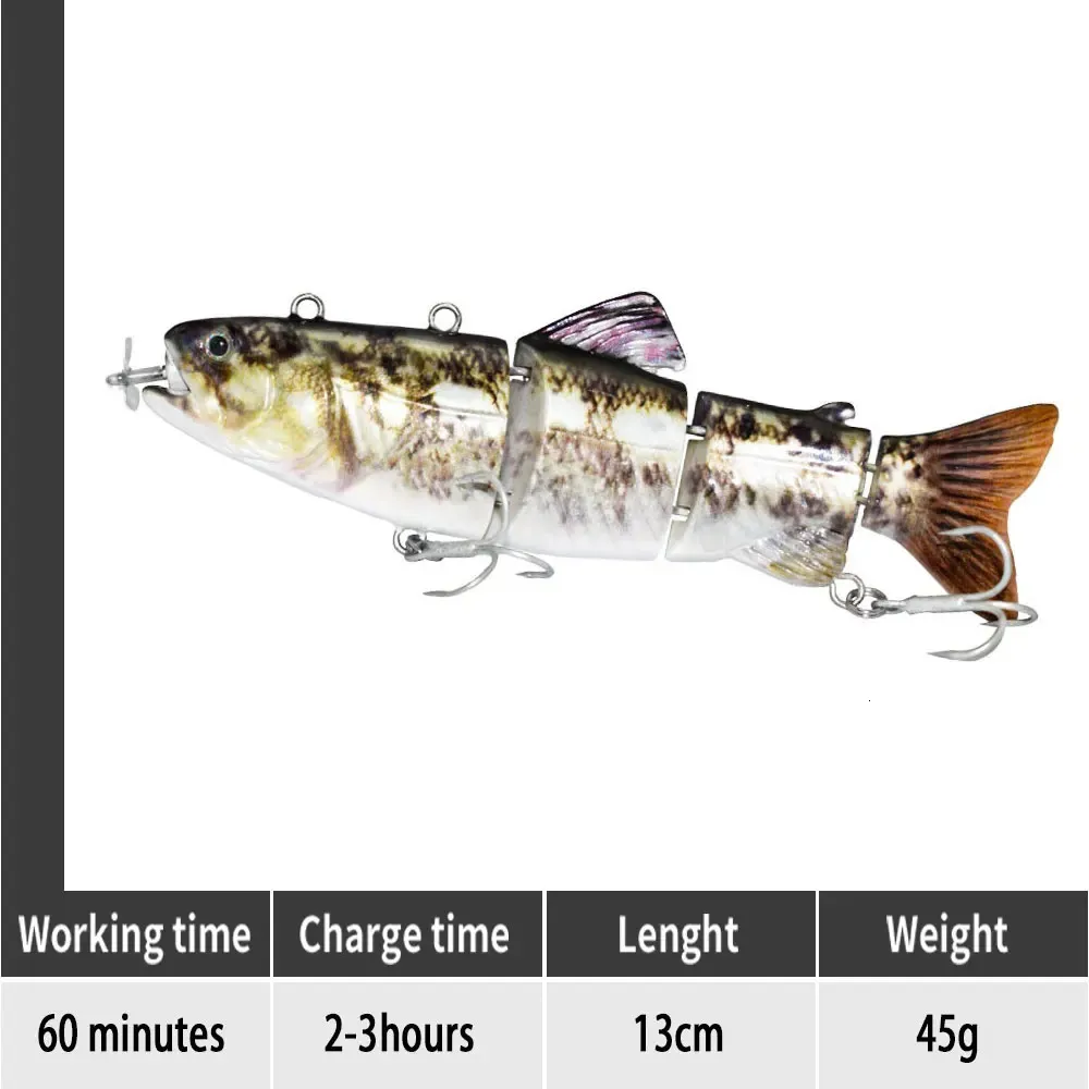 10cm Small Robotic Swimming Lures Fishing Auto Electric Lure Bait