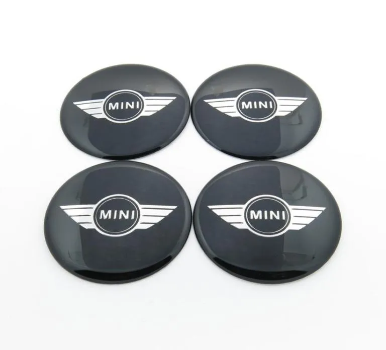 4PCSLot 65mm Tire Wheel Center Caps Decal Stickers Emblems Epoxy Car Styling MINI1417993