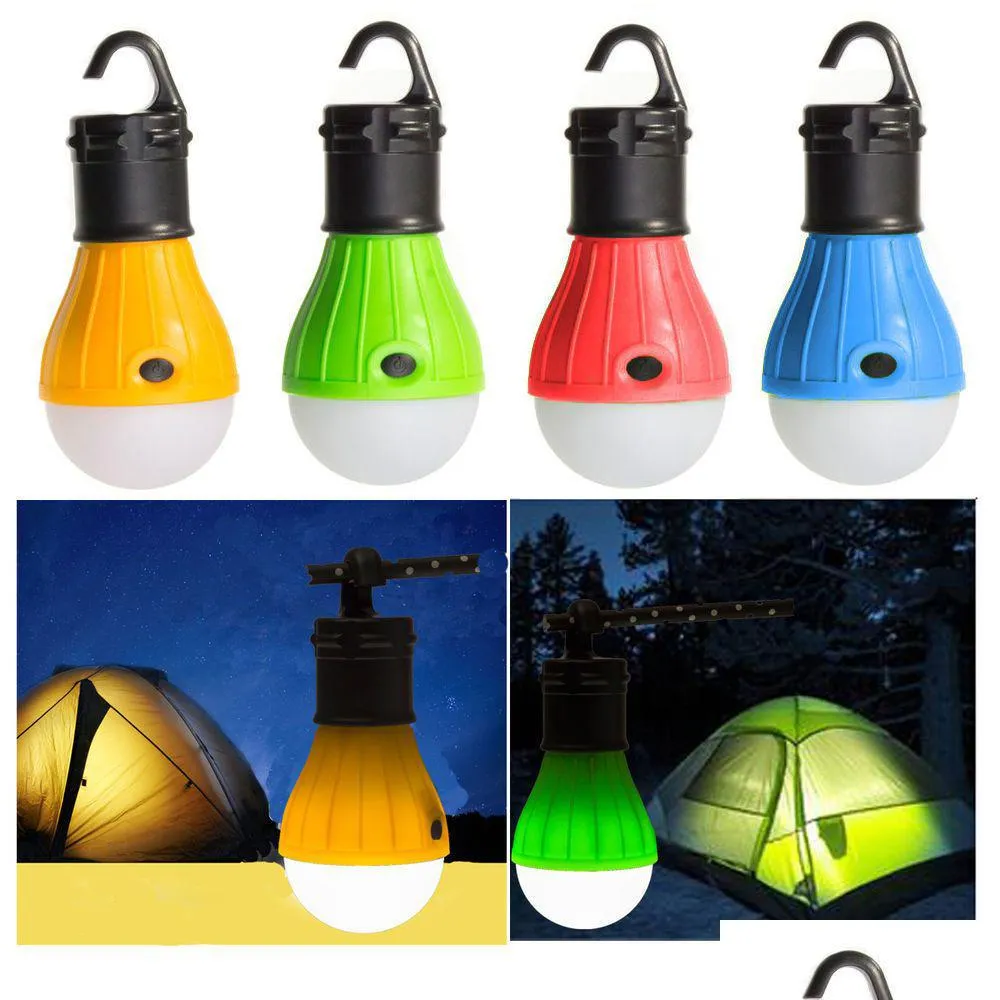 Décoration de fête Tente extérieure Étanche Sphérique Cam Light 3 LED Crochet portable Mini signal d'urgence Drop Livraison Maison Jardin Festi Dhnmg