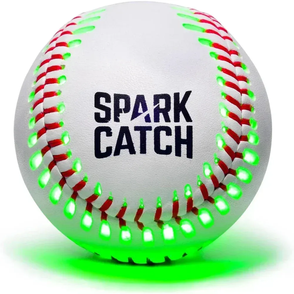 SPARK CATCH Verlicht honkbal-nachtlampje Honkbal Geschikt voor jongens, meisjes en volwassenen Officiële honkbalgrootte en -gewicht 240113