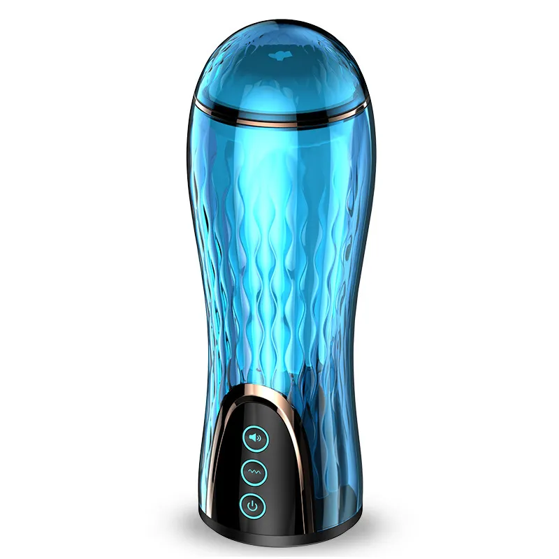 Brinquedos sexuais Xuanai copo de avião automático de cristal sucção elétrica clipe termostático sucção telescópica masculina auto-Nio produtos para adultos os meninos g r