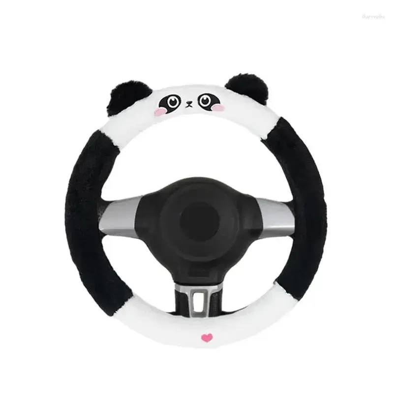 Steering Wheel Covers Ers Er Winter Fluffy Animal Wrap Sweat Absorption Short P Accessories For Cars Trucks Suvs Rvs Drop Delivery Aut Ote04