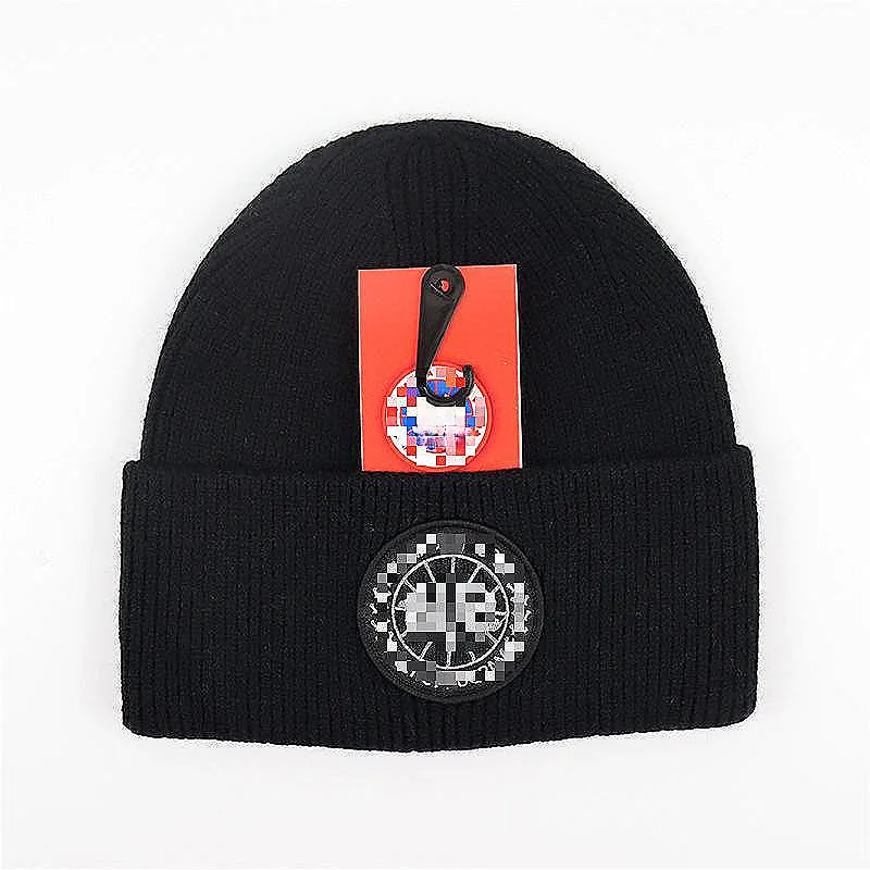 Designer Beanie Hat Gebreide Winter Motorkap Wollen Dames Heren Grof Gebreid Dikke Warme Mutsen Hoeden Vrouwelijke Mutsen Cap 17 Meerkleurig