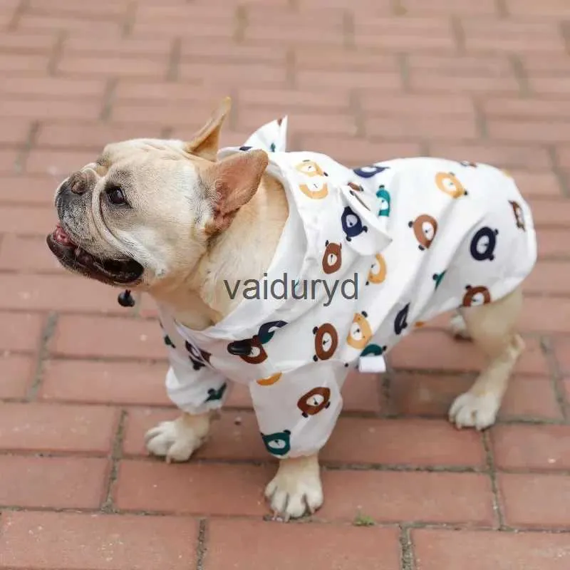 Hondenkleding Hond Regenjas Mopshond Franse Bulldog-kleding Waterdichte kleding voor regen en poedel Bichon Schnauzer Welsh Corgivaiduryd