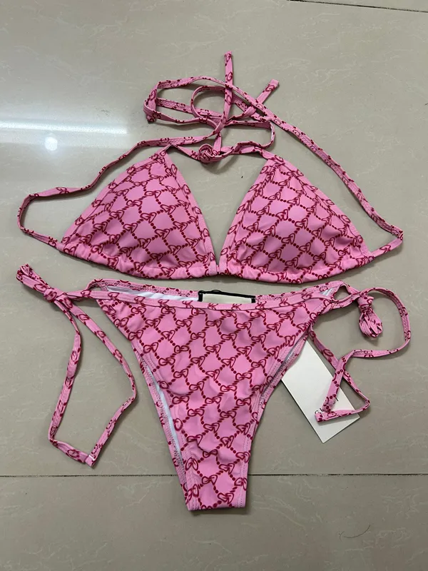 Discount Gucci Pink Gucci Swimsuit Gucci Pink Y2K GG Print Womens