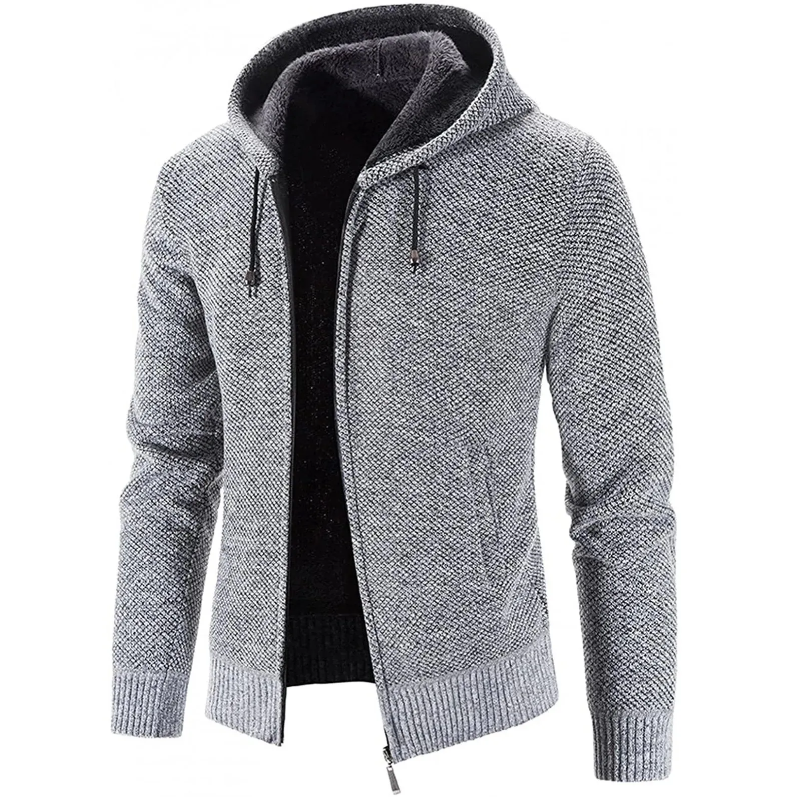 Mens jackets Spring Autumn Fashion Hoodie Zipper Long Sleeve Coat Harajuku Leisure Hooded Sweatshirt Street Clothing 240113