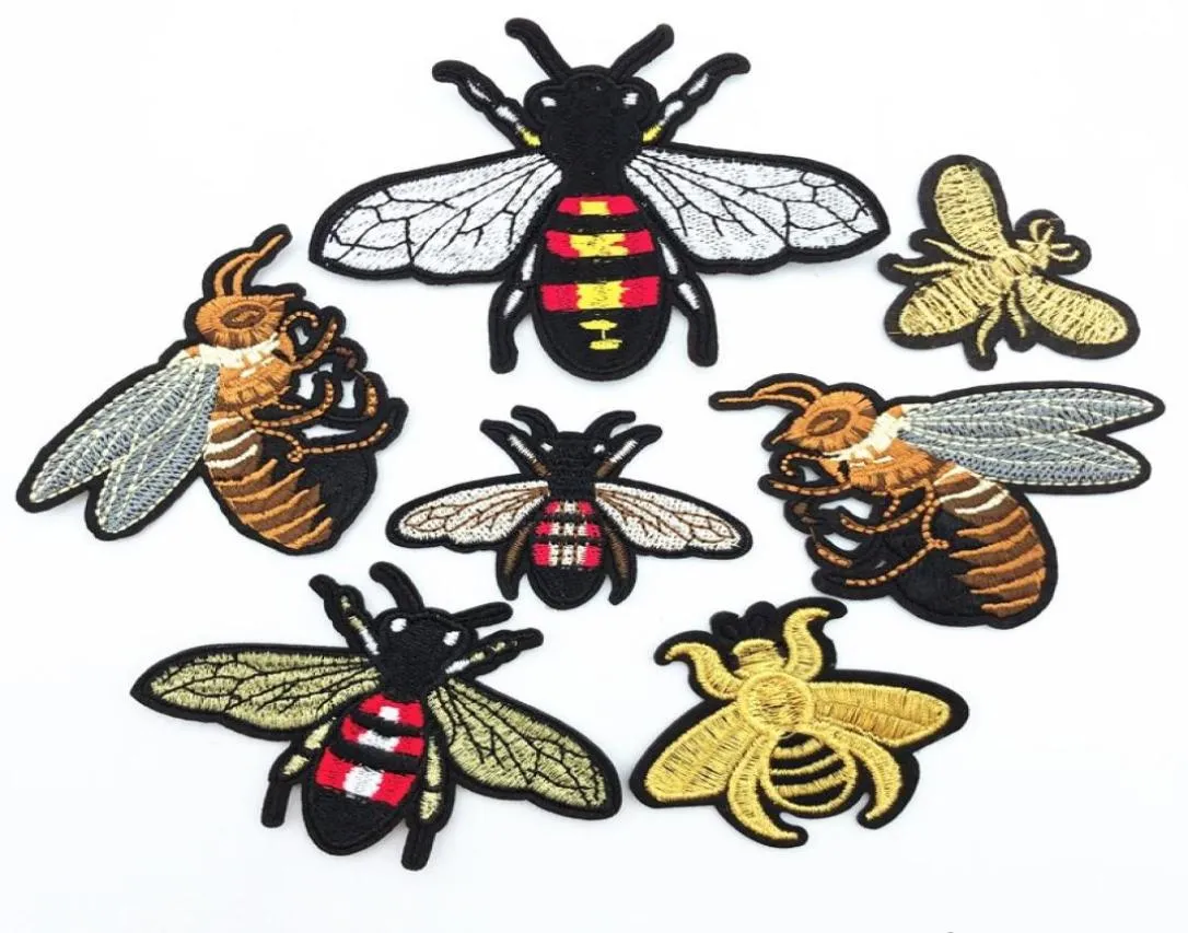 Patch abeille brodé de nombreux modèles, 20 pièces, à coudre, à repasser sur tissu, Badge appliqué, bricolage artisanal, consommation 9864882