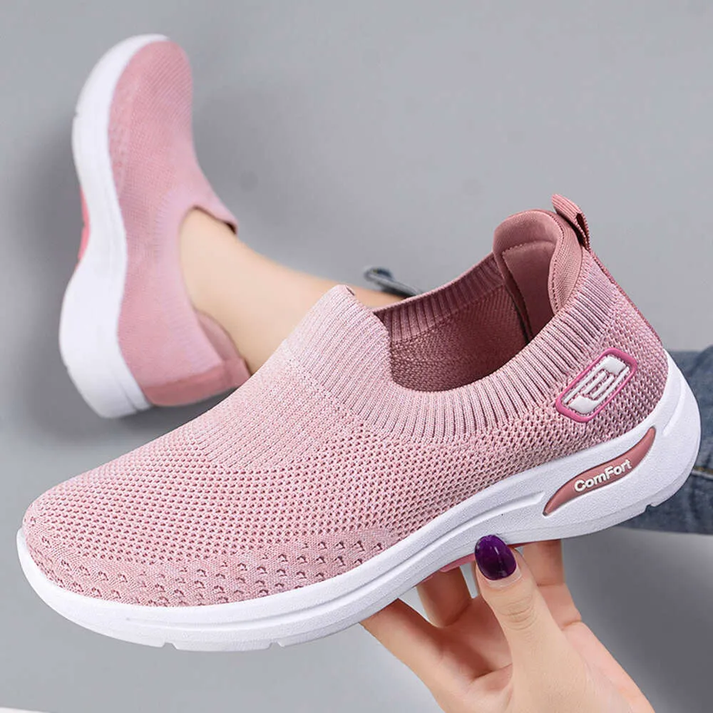 Dress Shoes Fashion Women Running Flats Breathable Casual Outdoor Light Weight Sports Shoes Walking Sneakers Spring Fashion High Quality