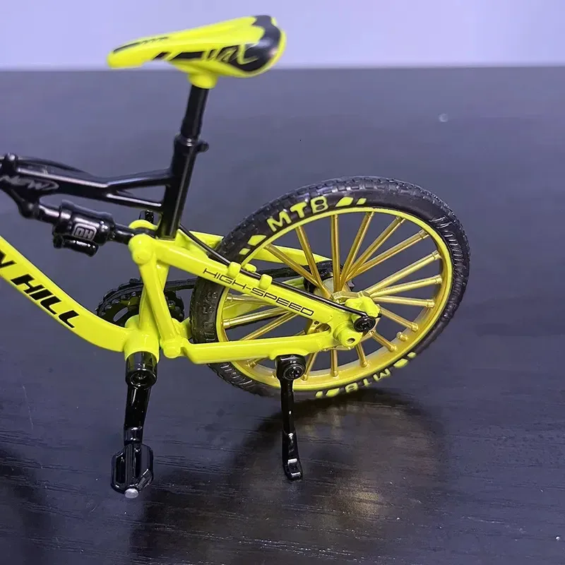 Yellow Mountain Racing Alloy Bicycle Miniature Toy For Yellow Mountain Racing Alloy Bicycle Miniature Toy For