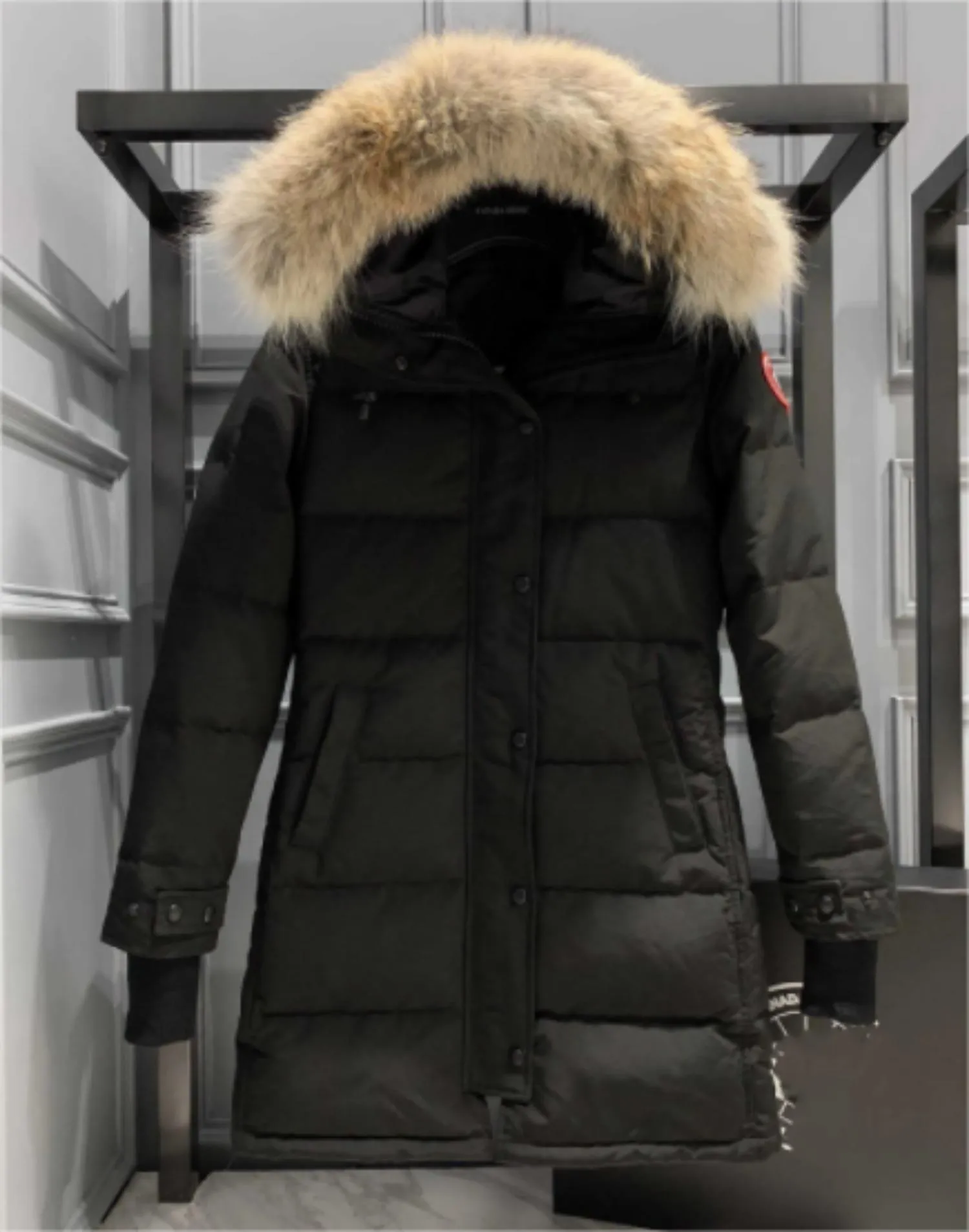 高品質の女性ドドゥーンパフジャケット冬フリースコートデザイナーレディースカナダ人グースジャケットパーカー冬のジャケットフード付きジャケット厚い暖かい女性コート