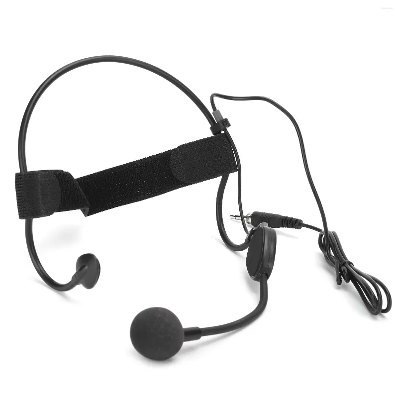 Microphones Headworn Microphone Mini Headband Wired 3.5MM Plug Ear Hook Condenser Mic For Performance Teaching Headset