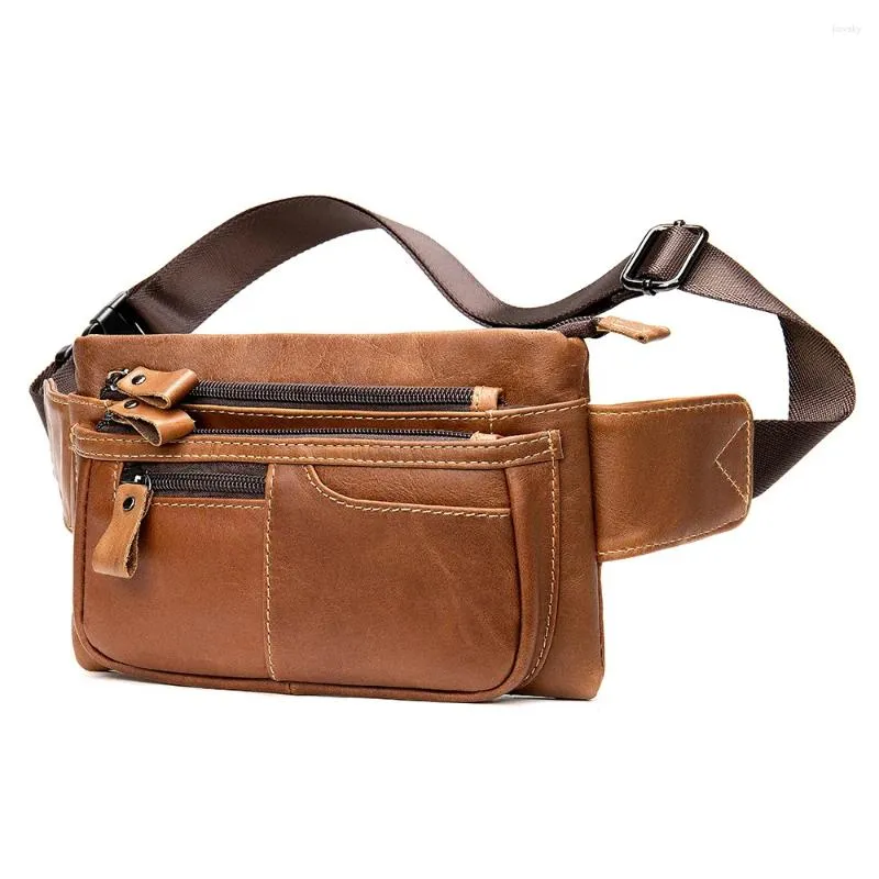 Briefcases Men Shoulder Bag Messenger Genuine Leather Flaps Men's Crossbody Bags Business Flap Male Solid Travel